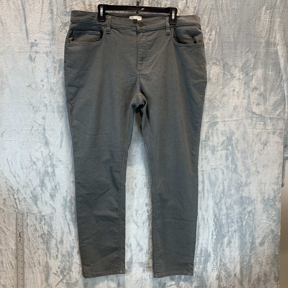 Sun & Stone Men's Pants 38 x 32 Gray Comfort‎ Slim 5 Pocket Pant